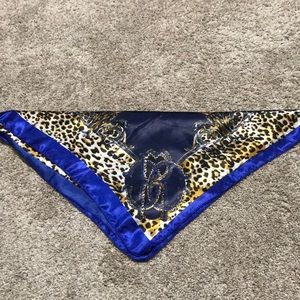 Blue Classic Looking Square Scarf